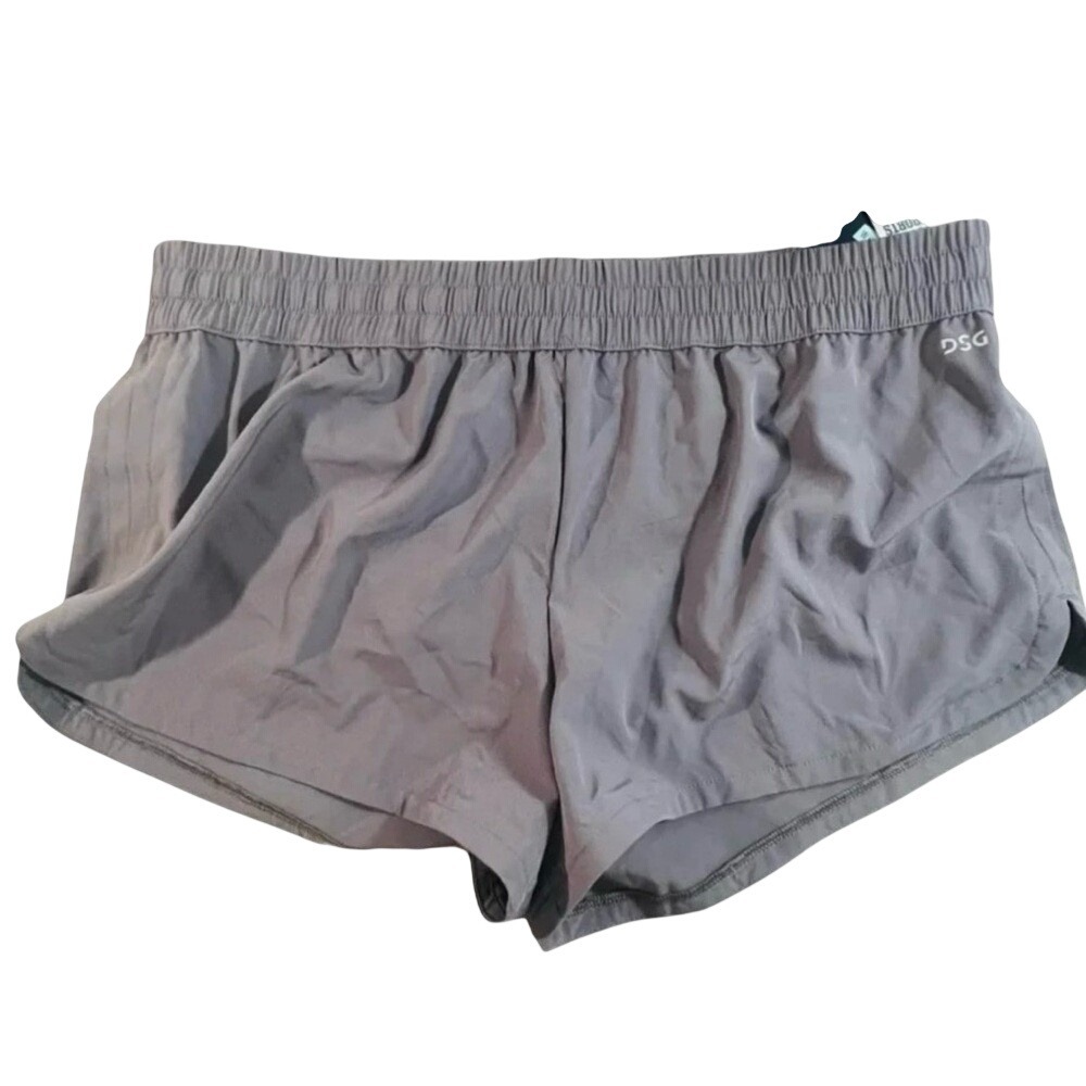 DSG Stride Running Shorts, Women's, Gray, Size Large, NWT